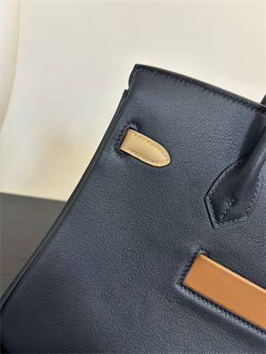 Birkin Colormatic Bag Swift Leather 25/30 Gold/Silver Hardware In Bleu Marine, Black, Chai, Gold and Etoupe Color HS