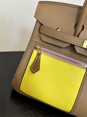 Birkin Colormatic Bag Swift Leather 25/30 Gold/Silver Hardware In CHAI, LIME, MAUVE SYLVESTRE, BLEU BRUME, CASSIS & NATA Color HS