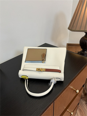 Kelly Colormatic Bag Swift Leather 25/28CM Gold/Silver Hardware In Nata/Chai/Cuivre/Lime/Mauve Sylvester Color HS