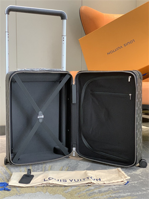 L.V Suitcase luggage Monogram Eclipse Canvas & Calfskin