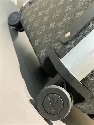 L.V Suitcase luggage Monogram Eclipse Canvas & Calfskin