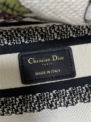 CD Medium Lady D-Lite Bag Embroidery White