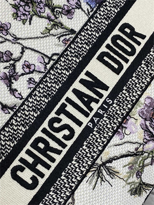 CD Medium Lady D-Lite Bag Embroidery White Multicolors