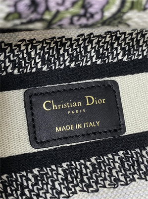 CD Medium Lady D-Lite Bag Embroidery White Multicolors