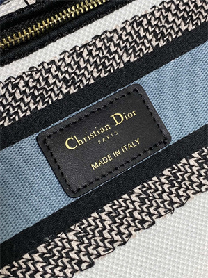 CD Medium Lady D-Lite Bag Embroidery White Multicolors