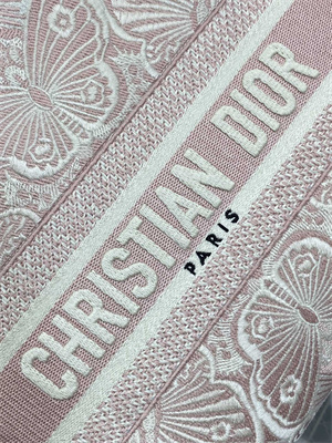 CD Medium Lady D-Lite Bag Embroidery Pink