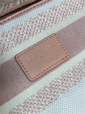 CD Medium Lady D-Lite Bag Embroidery Pink