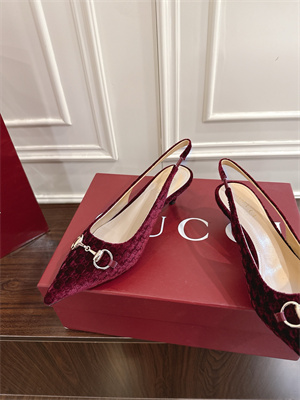 G*u*i velvet heeled slingback women 38964