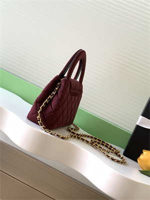 Cha.nel Mini Shopping Bag Kelly Bag Velvet Gold-Tone Metal AS4416