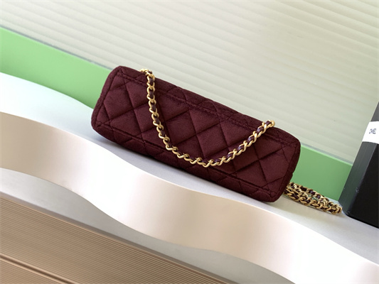 Cha.nel Mini Shopping Bag Kelly Bag Velvet Gold-Tone Metal AS4416