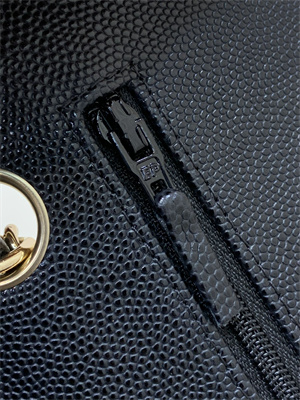 Ch*el small classic flap bag grained calfskin gold tone metal black 01117 top