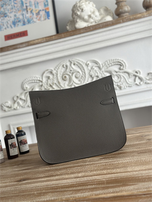 H**mes jypsiere togo leather silver tone metal etain color hs