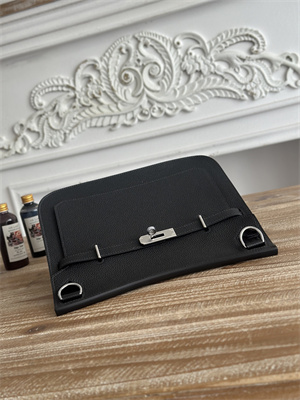 H**mes jypsiere togo leather silver tone metal black color hs