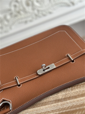 H**mes jypsiere togo leather silver tone metal gold color hs