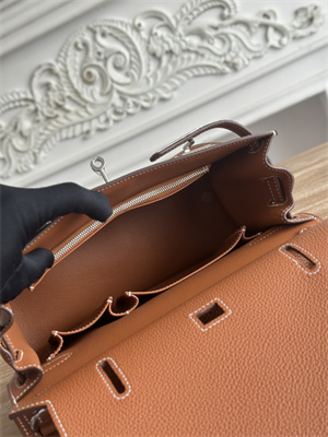 H**mes jypsiere togo leather silver tone metal gold color hs