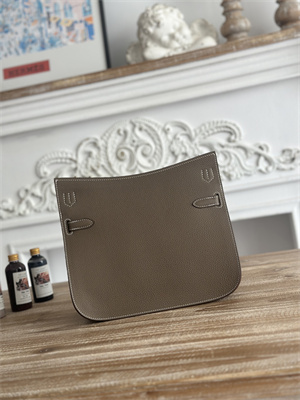 H**mes jypsiere togo leather silver tone metal etoupe color hs