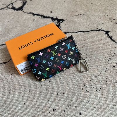 LV X TM Key Pouch Monogram Canvas Black Colorful M13664