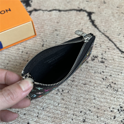 LV X TM Key Pouch Monogram Canvas Black Colorful M13664