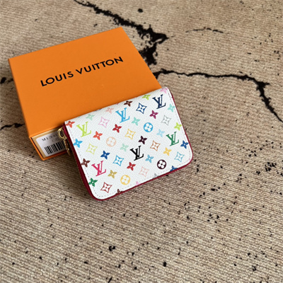 LV xTM Zippy Coin Purse Monogram Canvas White Colorful M13409