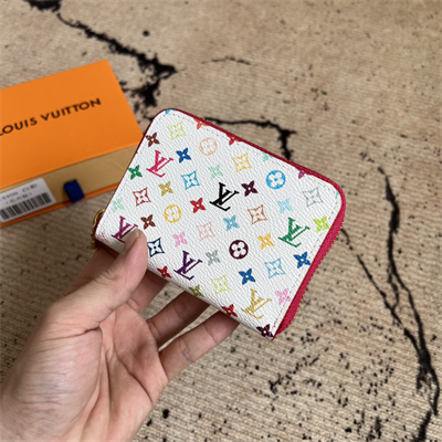 LV xTM Zippy Coin Purse Monogram Canvas White Colorful M13409