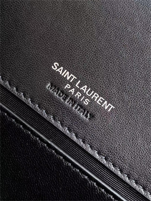 Y.S.L LOULOU Small in MATELASSÉ lambskin Silver Tone Metal Black Color