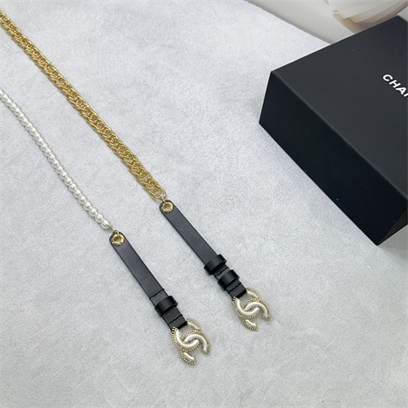 Ch*el belts in lambskin 15mm in black color options