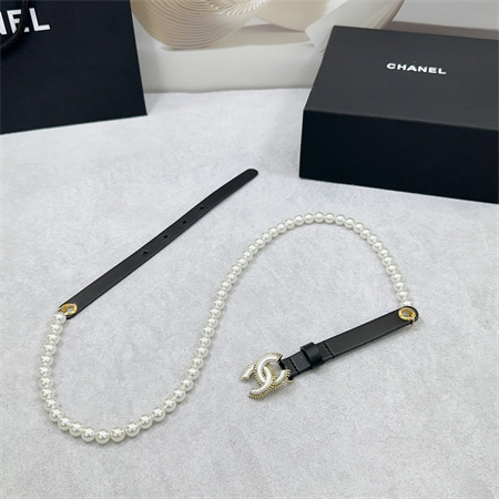 Ch*el belts in lambskin 15mm in black color options