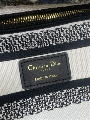 CD Medium Lady D-Lite Bag Embroidery White Multicolors