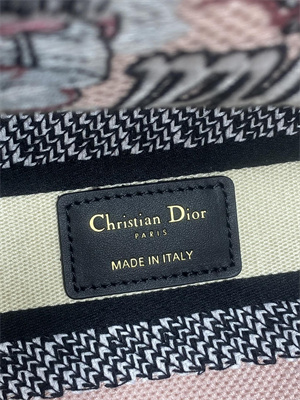 CD Medium Lady D-Lite Bag Embroidery Pink Multicolors