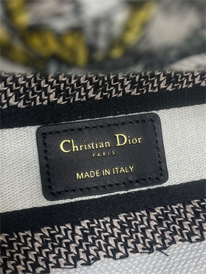 CD Medium Lady D-Lite Bag Embroidery White Multicolors