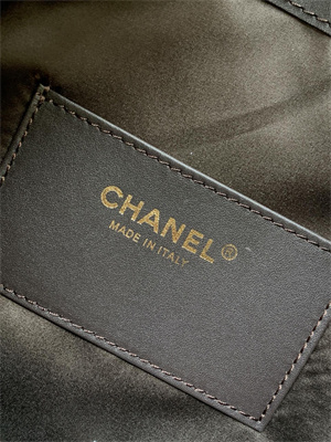 Ch*el 25 small handbag suede gold tone metal coffee as5293