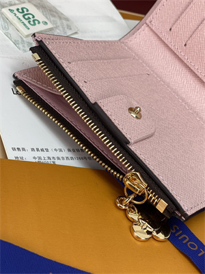 L.V Lisa Wallet Vivienne Winter Holidays Monogram Canvas Snowy Pearl M15334