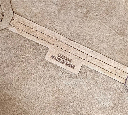 L0ew* medium puzzle fold tote in shinny calfskin