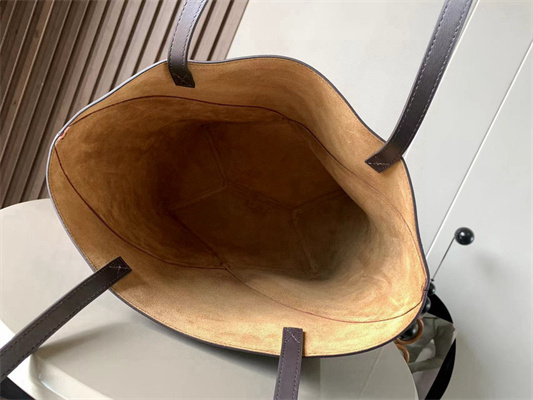 L0ew* medium puzzle fold tote in shinny calfskin