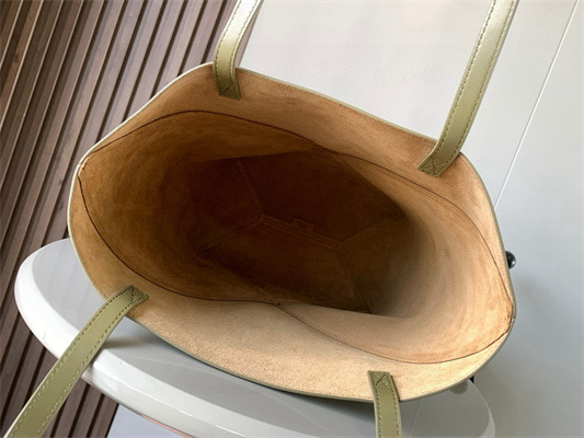 L0ew* medium puzzle fold tote in shinny calfskin