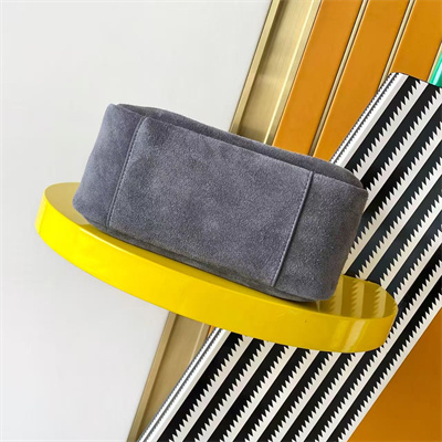 y.s.l le 5 a 7 S*pple small hobo bag in grey suede leather