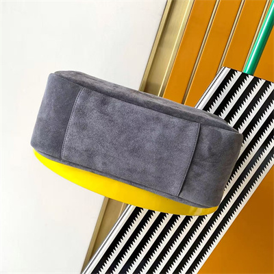 y.s.l le 5 a 7 S*pple large hobo bag in grey suede leather