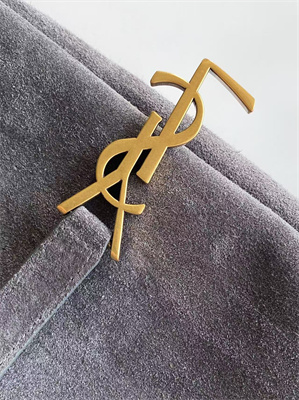 y.s.l le 5 a 7 S*pple large hobo bag in grey suede leather