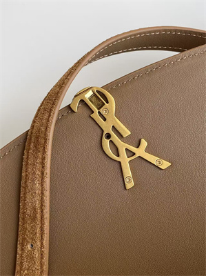 Y.S.L SOLFERINO Mini IN Suede CARAMEL COGNAC Color