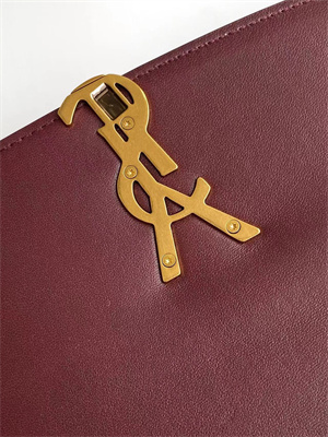 y.s.l solferino small in box Sa**t Lau*nt rouge cabernet color